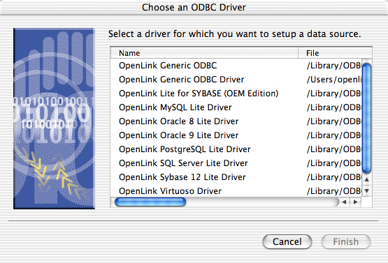 Choose an ODBC Driver