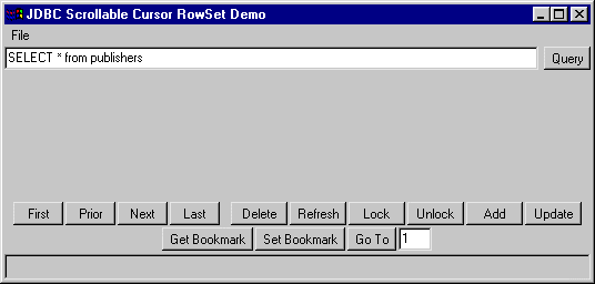 Rowset Demo