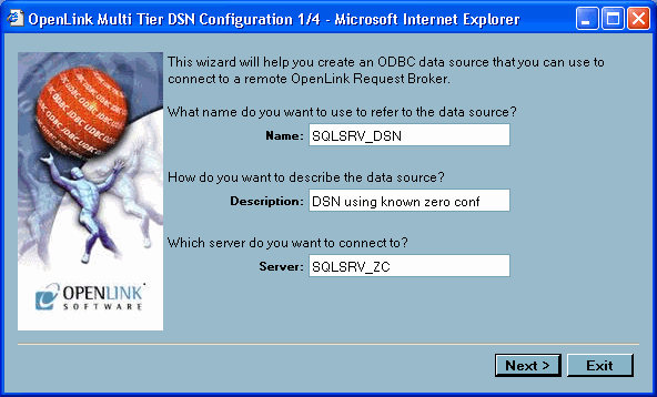 Windows Zero Config DSN Configuration