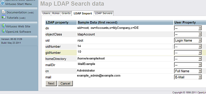LDAP Servers Configure and Import