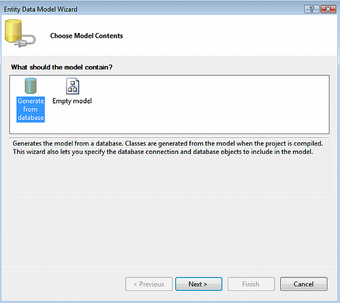 Choose Model Contents