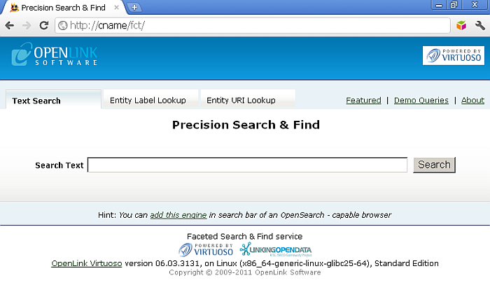 FCT HTML interface
