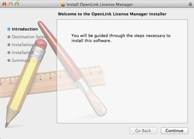Mac OS X installer: Drag Virtuoso Application