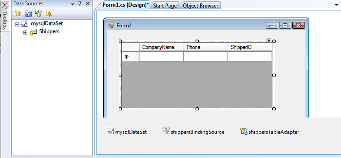 Resize the Form and DataGridView