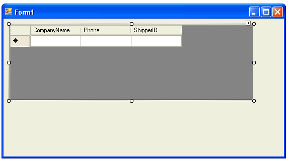Resize the Form and DataGridView