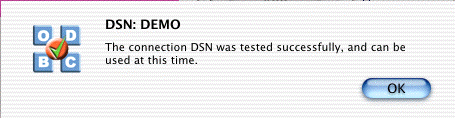 DSN Connection Test Results
