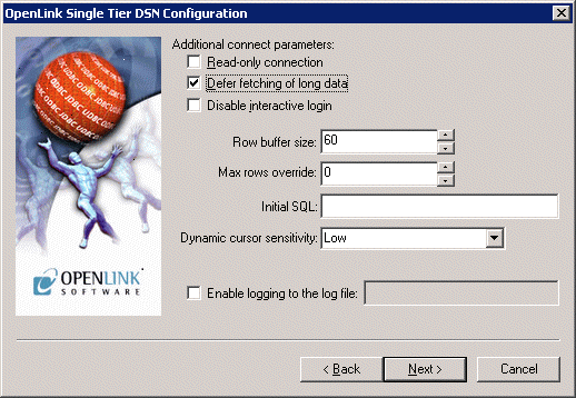 OpenLink Parameters tab