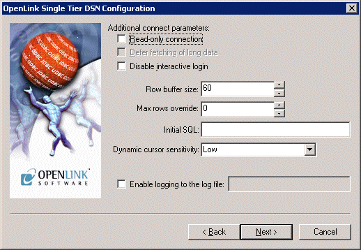 OpenLink Parameters tab