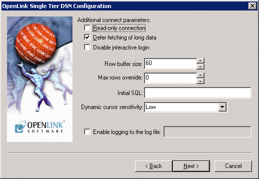 OpenLink Parameters tab