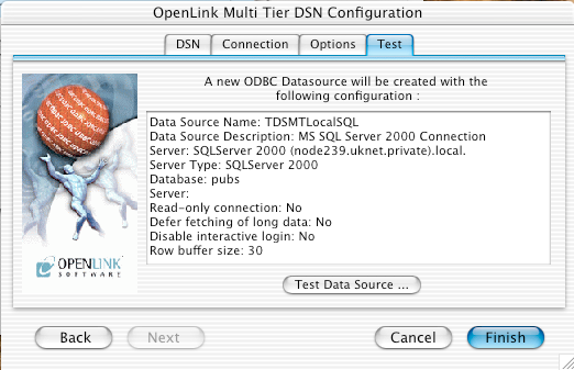 OpenLink Generic ODBC Setup Dialog