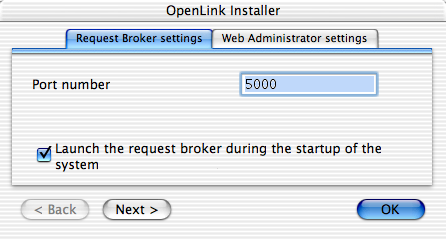 Initial configuration, Request Broker tab