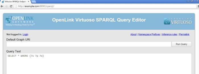 Configure SPARQL Endpoint: SPARQL Endpoint