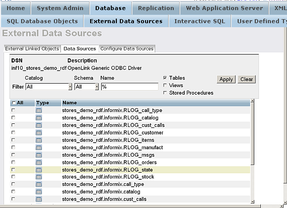 Linking Procedures from Remote Datasources