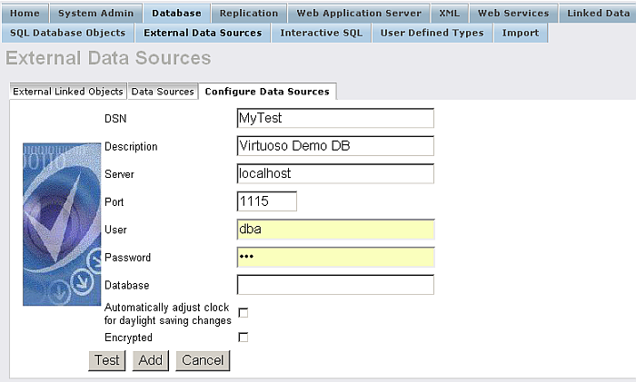 Configuring A Virtuoso ODBC Datasources