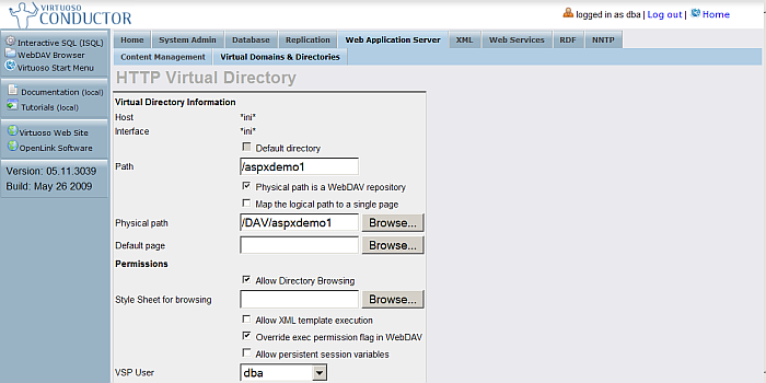 Migrating ASP.Net Applications to Virtuoso