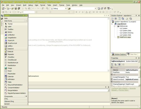 Databound Examples using MS Visual Studio