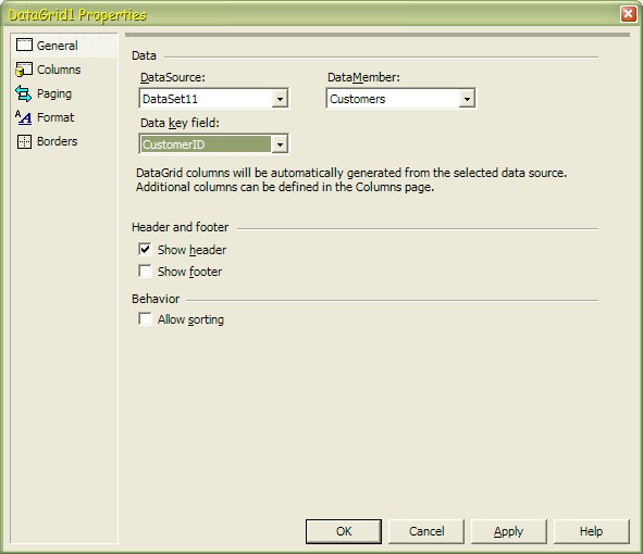 Databound Examples using MS Visual Studio