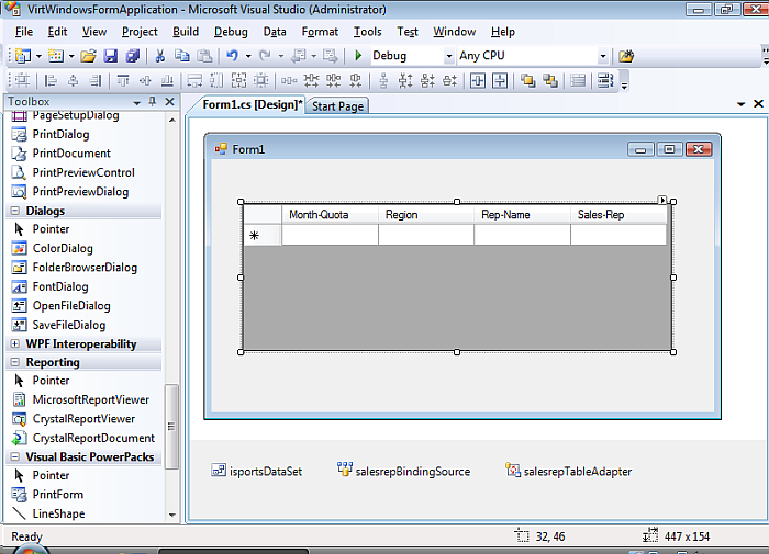 Resize the Form and DataGridView