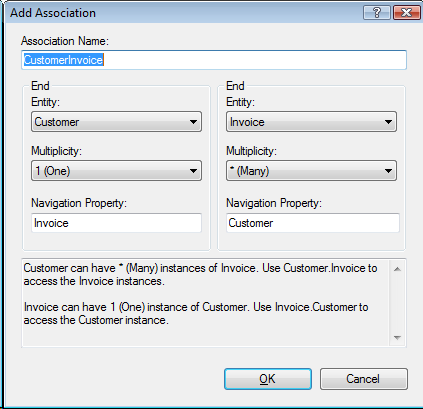 Add Association dialog