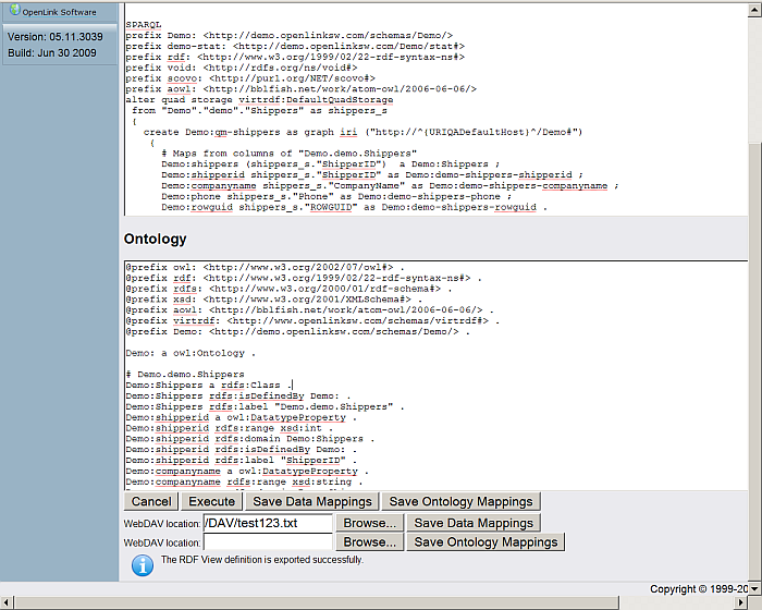 Linked Data View declarations and Linked Data publishing activities Finish