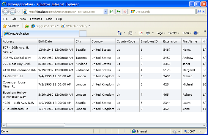 .NET RIA Services Application