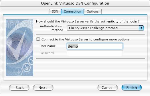 ODBC Administrator - Configure Virtuoso DSN