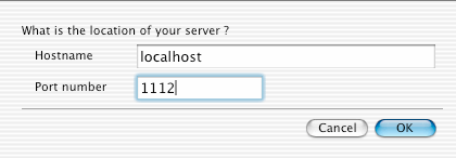 Manual Server Entry