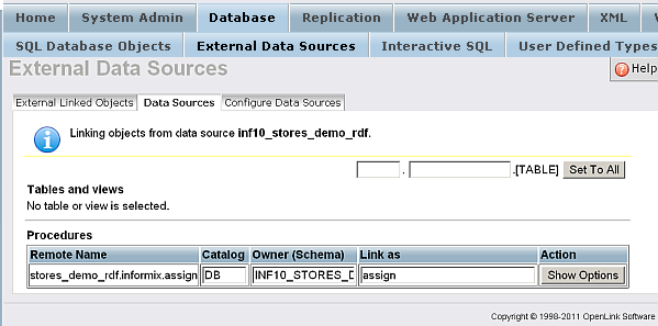 Linking Procedures from Remote Datasources