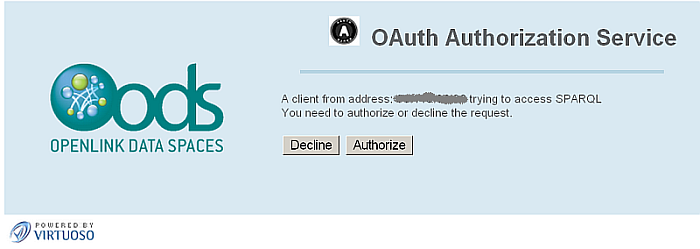 SPARQL OAuth Endpoint